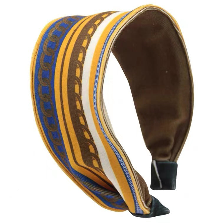 Wholesale Fabric Wide Edge Multi-color Printed Headband